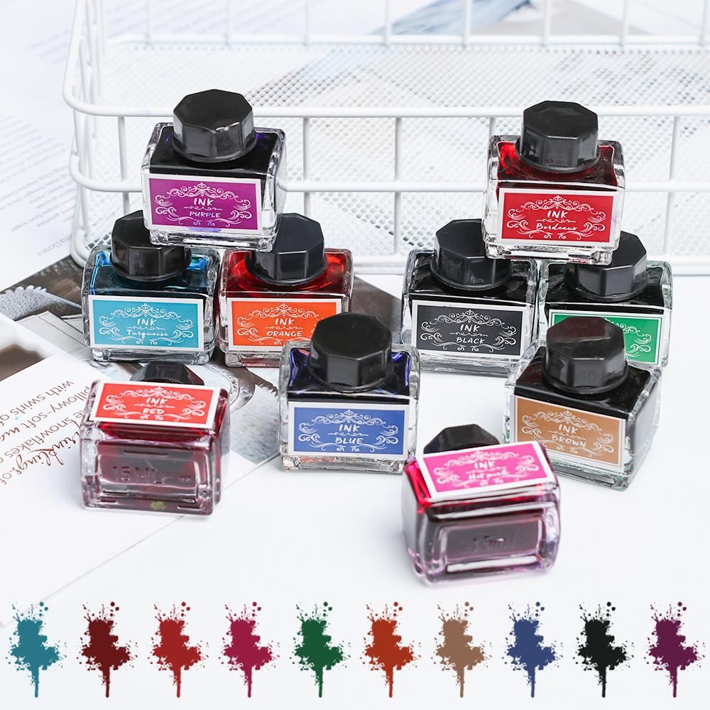 Fountain Pen Bottled Ink - Tinta sem carbono para caneta-tinteiro, tinta