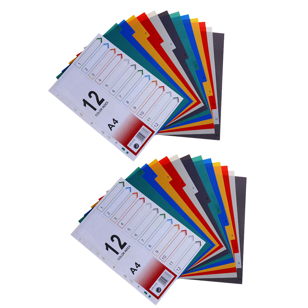 Tab Divider A4 - 2 Peças de Refil de Papel