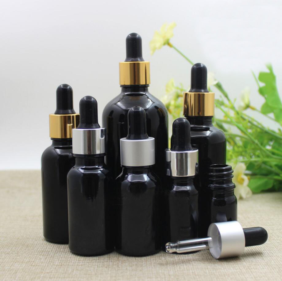Gel Refill Pack - 50ml garrafa de vidro preto óleo