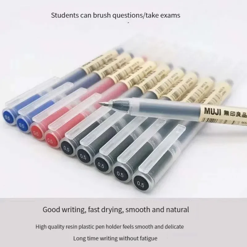 6/8 Pçs/set MUJIs Caneta Gel P - Muji Stationery Gel Pen avaliação e preço