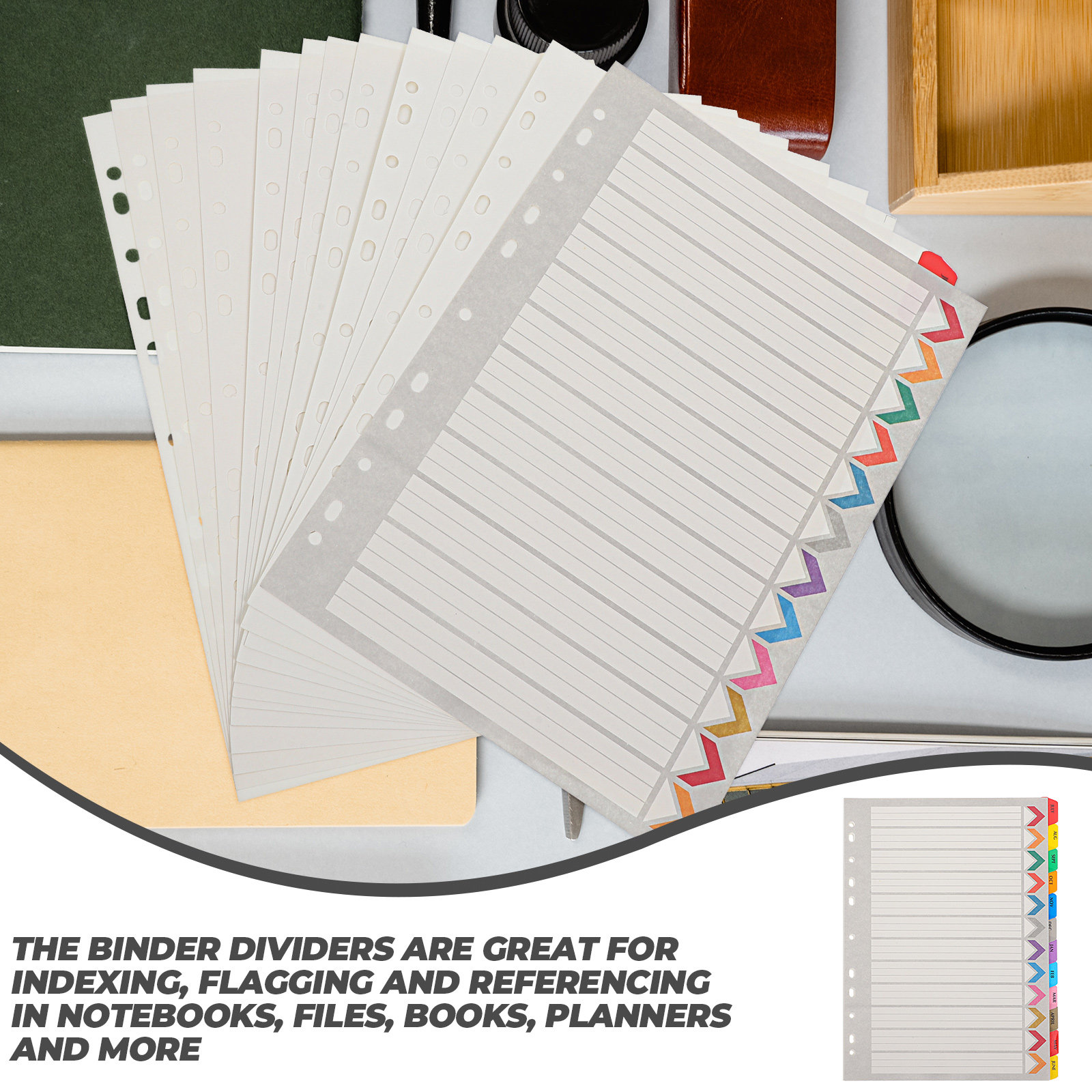 12 Divisórias para Fichário co - Tab Divider A4 avaliação e preço
