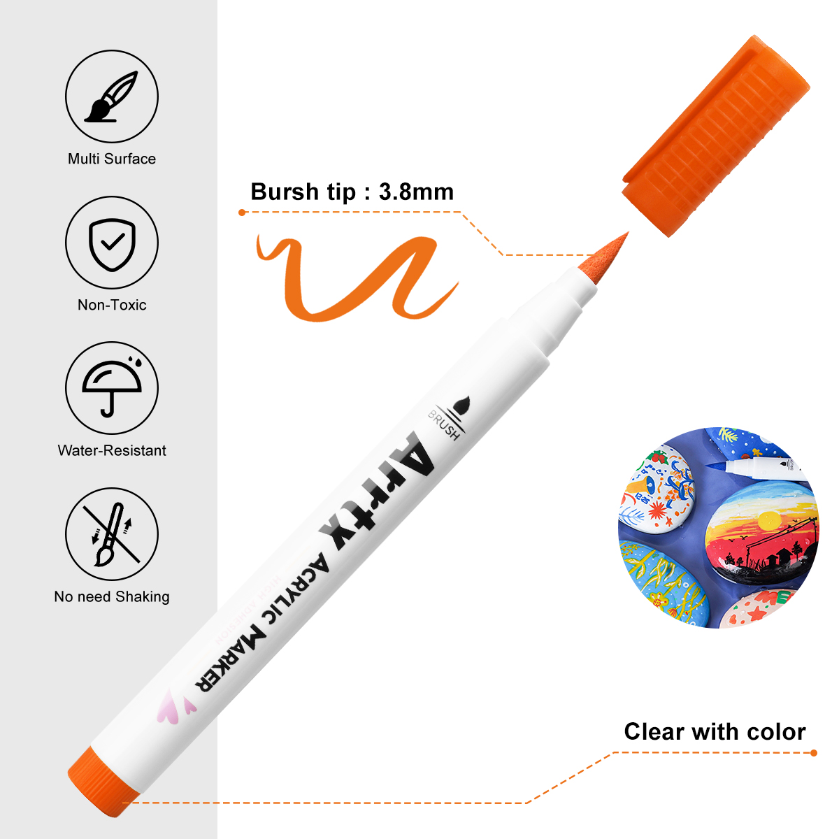 Arrtx 30 cores fabricante acrí - Correction Pen Fine avaliação e preço