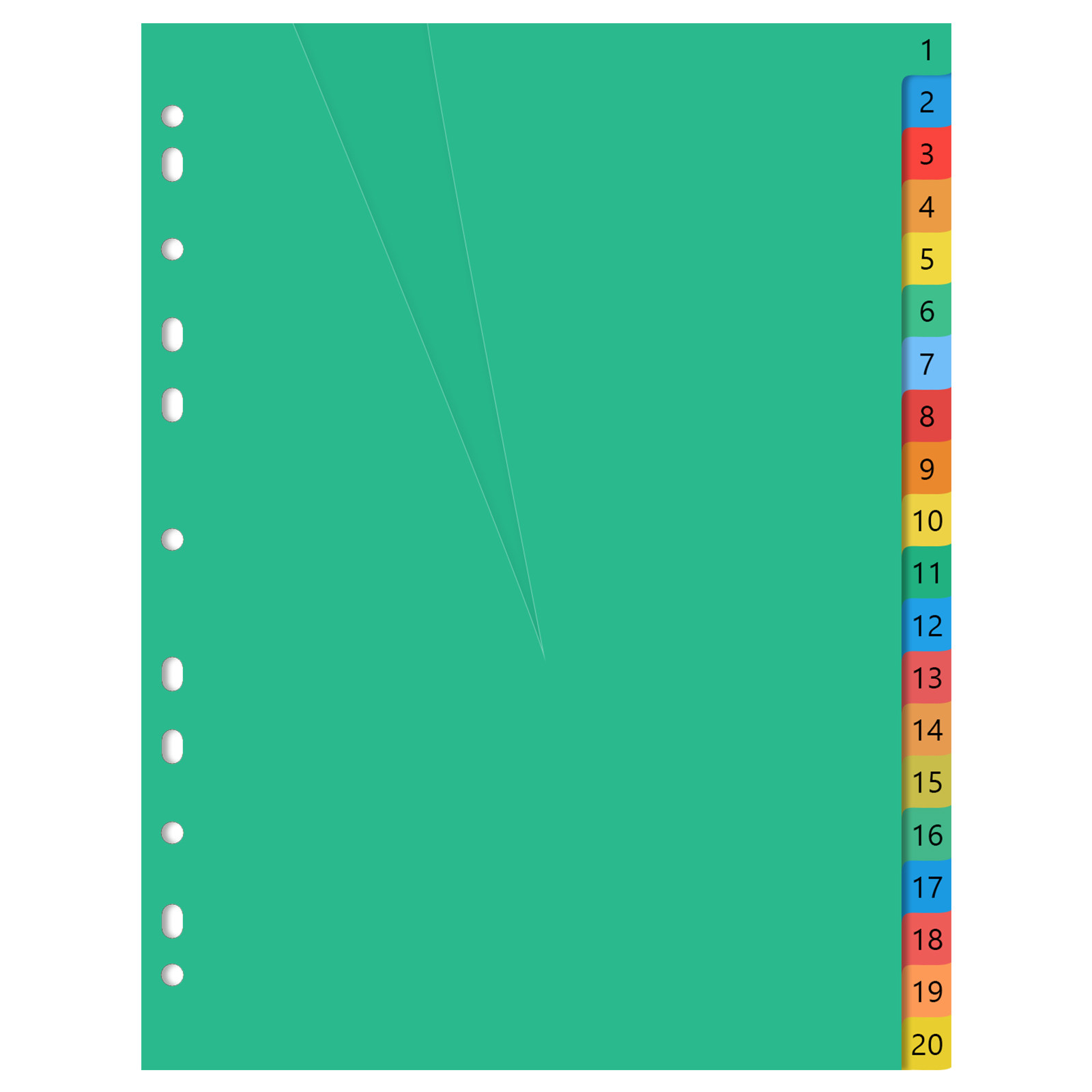 Divisórias Plásticas Coloridas - Tab Divider A4 avaliação e preço