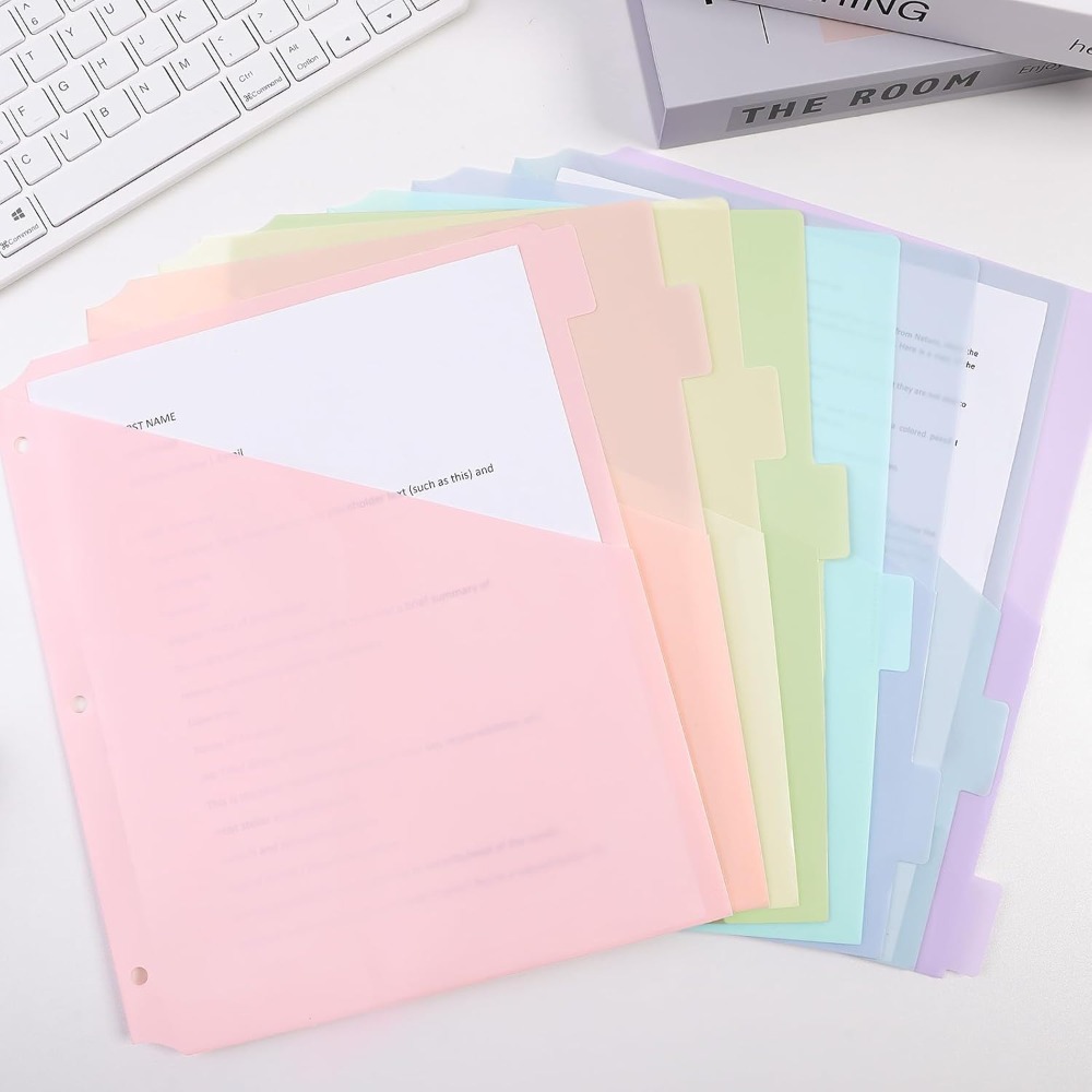 8 Divisórias A4 Pastel para Fi - Tab Divider A4 avaliação e preço