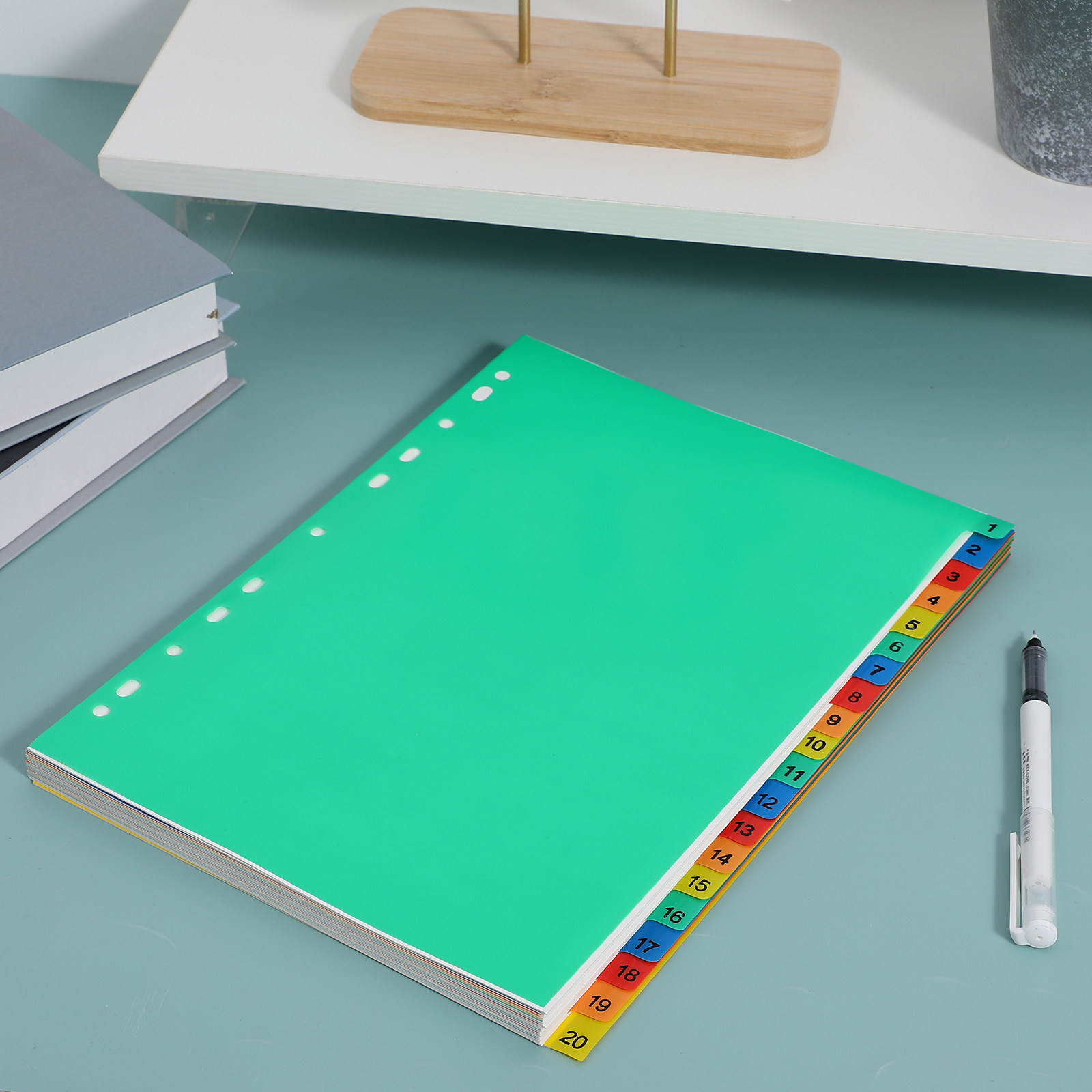 20 Divisórias Plásticas Colori - Tab Divider A4 avaliação e preço